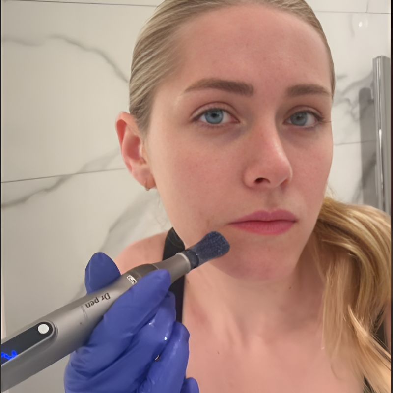 Woman_using_mirorneedling_pen_on_chin