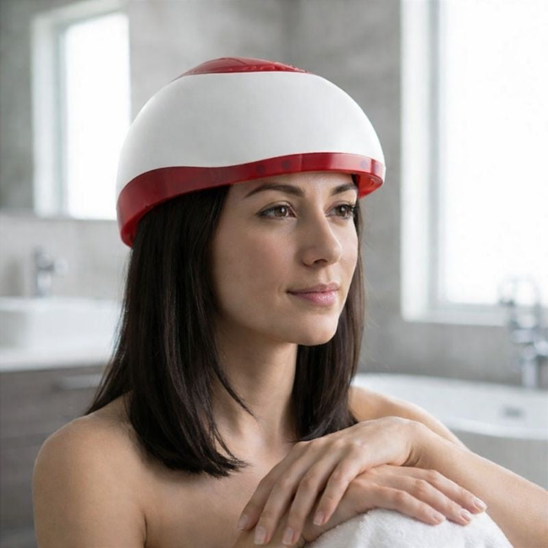 laserhelmetwithwomanlookingofftotheside