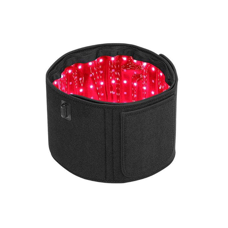 red light therapy belt in black