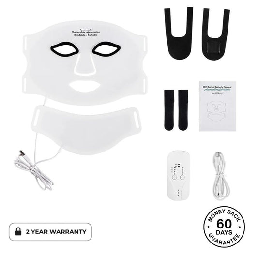 LED Face Mask With Neck Attachment
