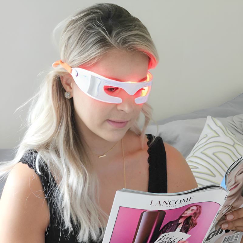 Lady_Reading_Paper_with_Under_Eye_Machine