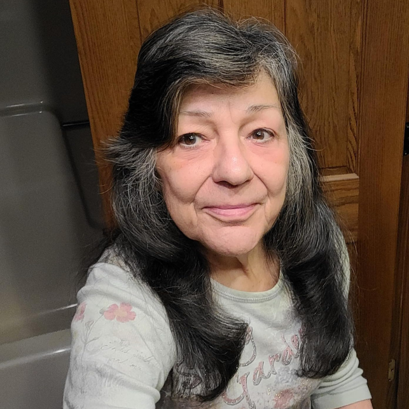Older Lady Staring into Camera