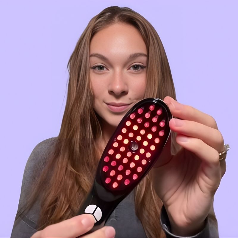 Red_Light_Hair_Brush_with_woman_holding