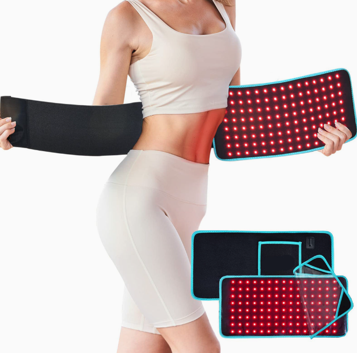 Red Light Therapy Belt In Use