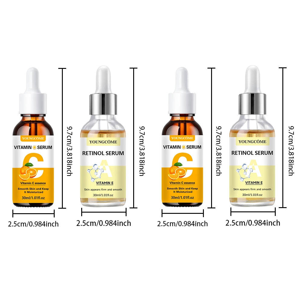 Vitamin C & Vitamin E Retinol Serum Combo