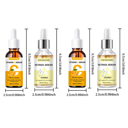 Vitamin C & Vitamin E Retinol Serum Combo