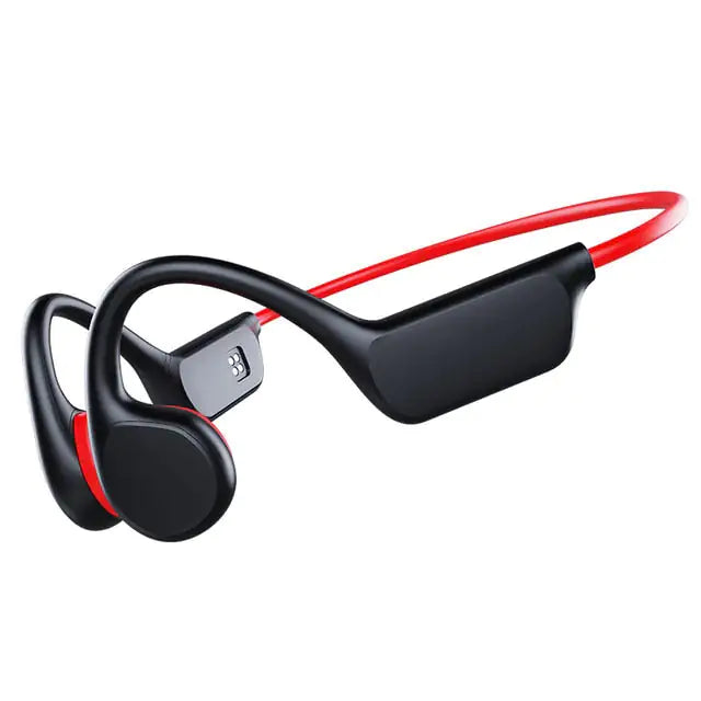 Waterproof Earbuds Black Red