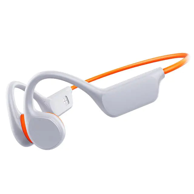 Waterproof Earbuds for swimming White/Orange 2