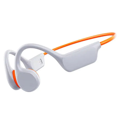 Waterproof Earbuds for swimming White/Orange 2