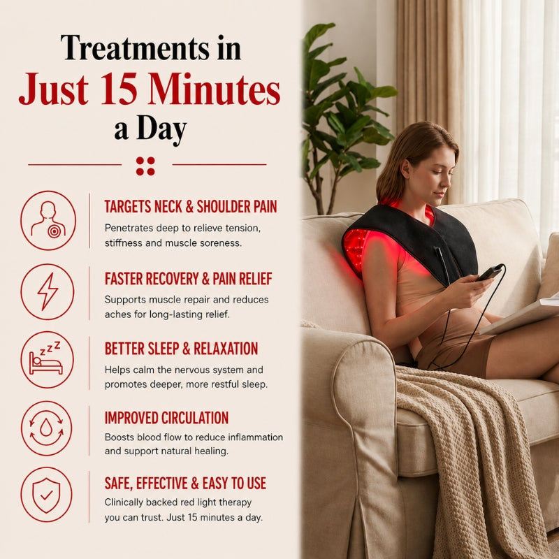benefitsofusingredlighttherapyneckwrap