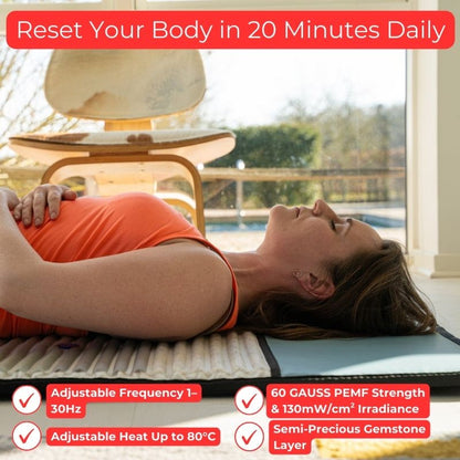 close_up_of_woman_laying_on_Full_Body_Pemf_Mat