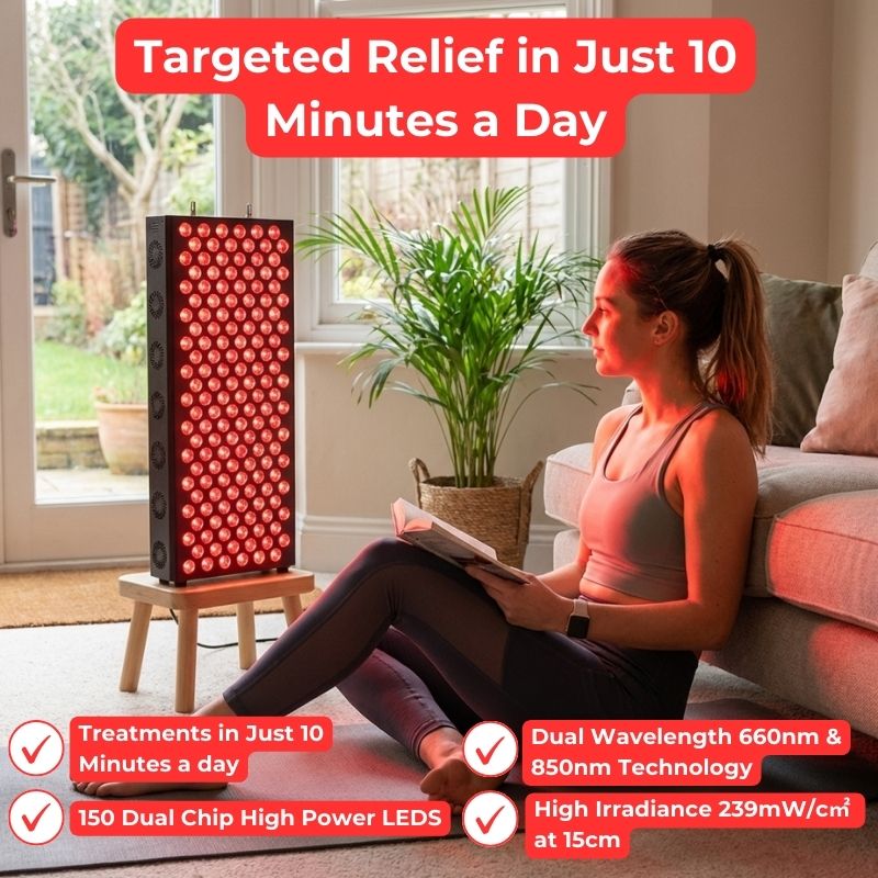 features_of_mid_size_red_light_therapy_panel_in_black