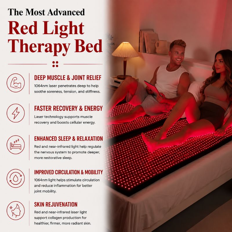 Red Light Therapy Bed With 1064nm Laser