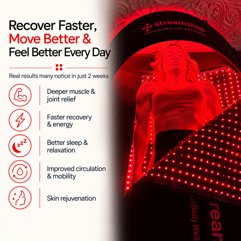 Red Light Therapy Bed With 1064nm Laser