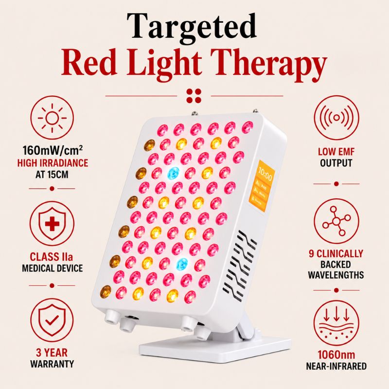 medicalgraderedlighttherapypanelss100features