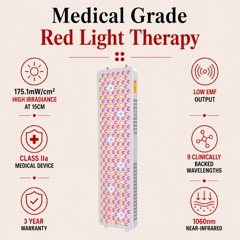 medicalgraderedlighttherapypanelss300features