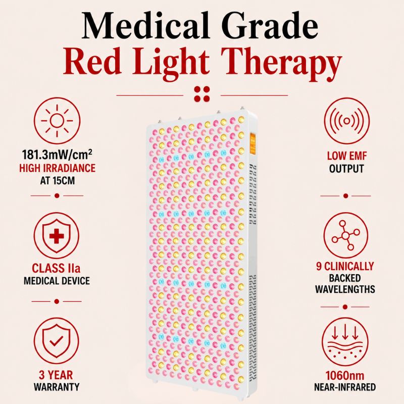 medicalgraderedlighttherapypanelss600