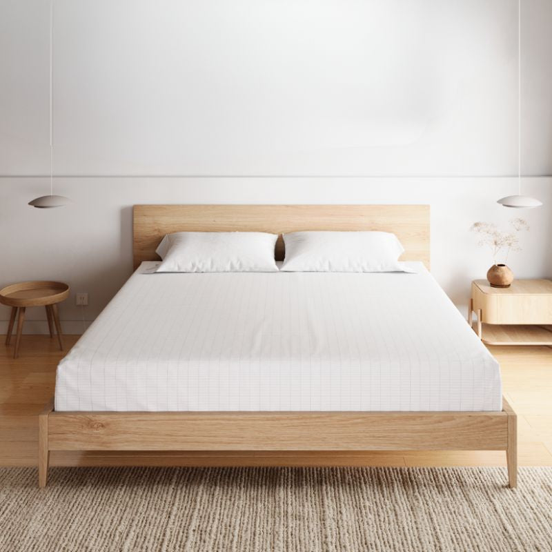 organicearthingfittedsheetfrontfacinginwhite