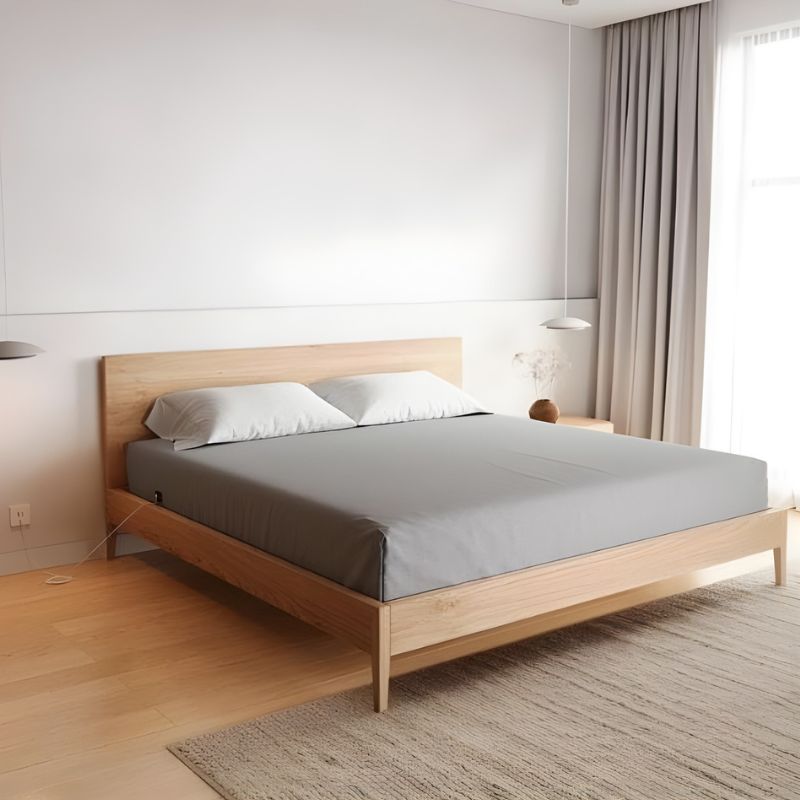 organicearthingfittedsheetsideviewingrey