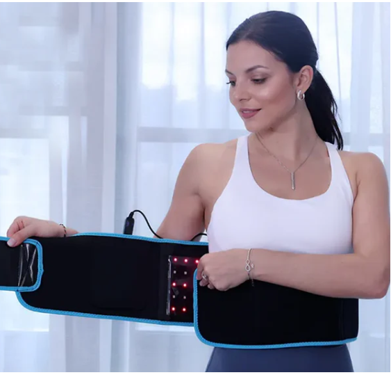 red light therapy belt in use women