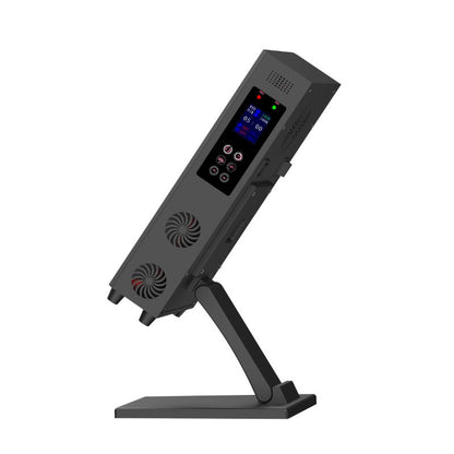 red_light_therapy_panel_in_black_side_view_with_interface