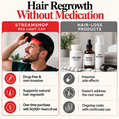 redlighttherapycapvsotherhairlossproducts