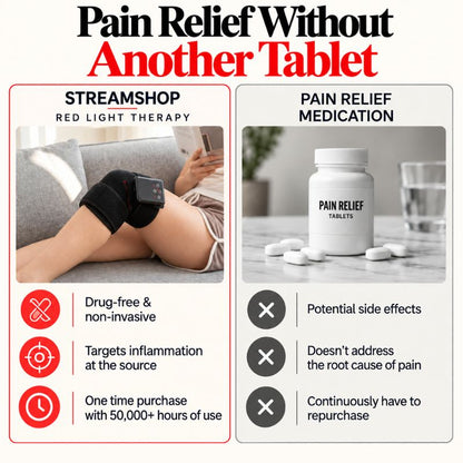 redlighttherapyjointwrapvsmedication