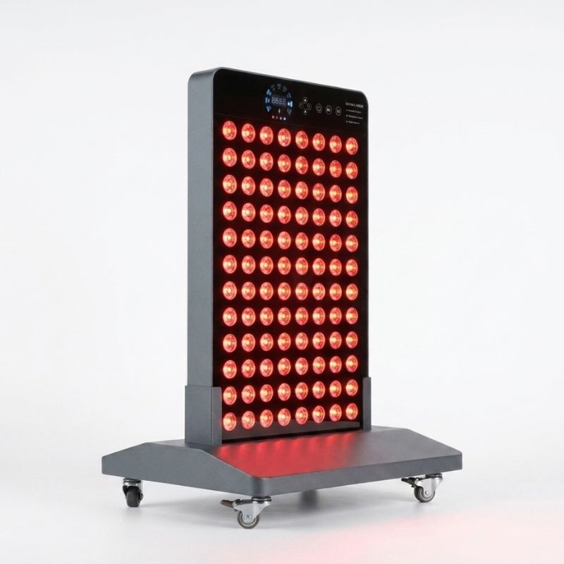redlighttherapysaunapanelonstand