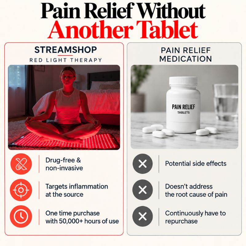 redlighttherapywrapvspainreliefmeds
