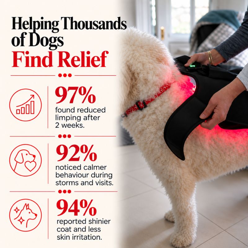 resultsofusinglargeredlighttherapydogcoat