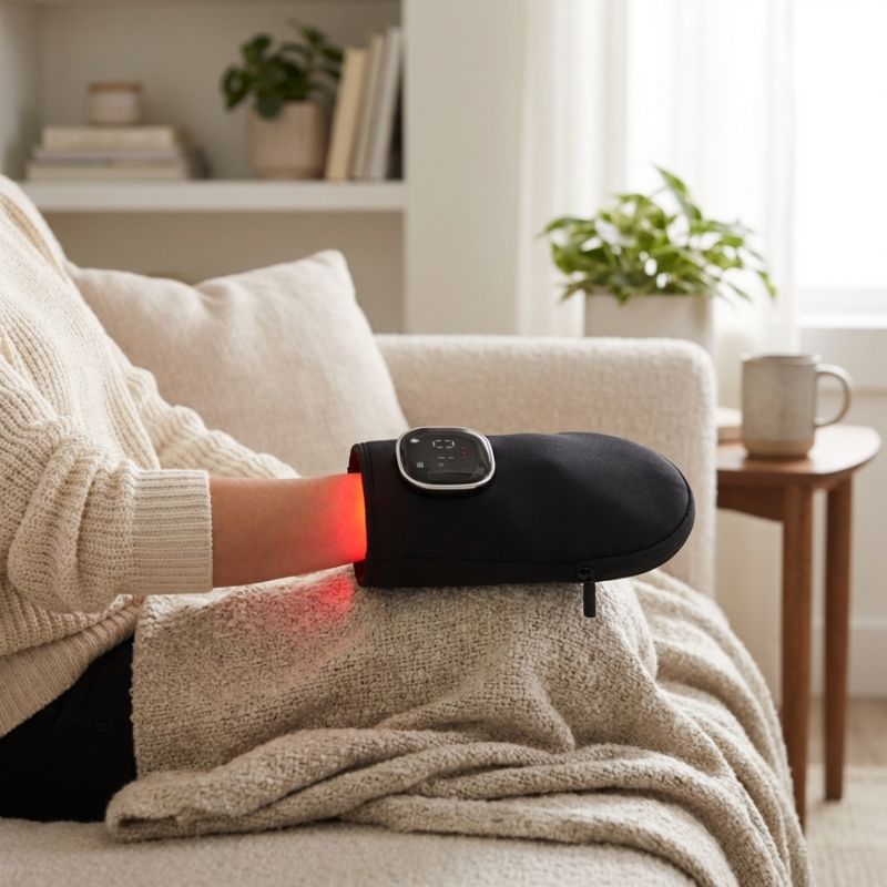side_view_of_red_light_therapy_for_hands_glove_on_a_woman